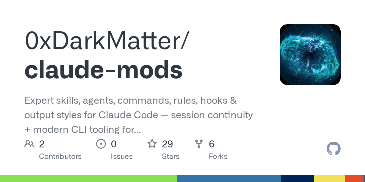 0xdarkmatter/claude-mods