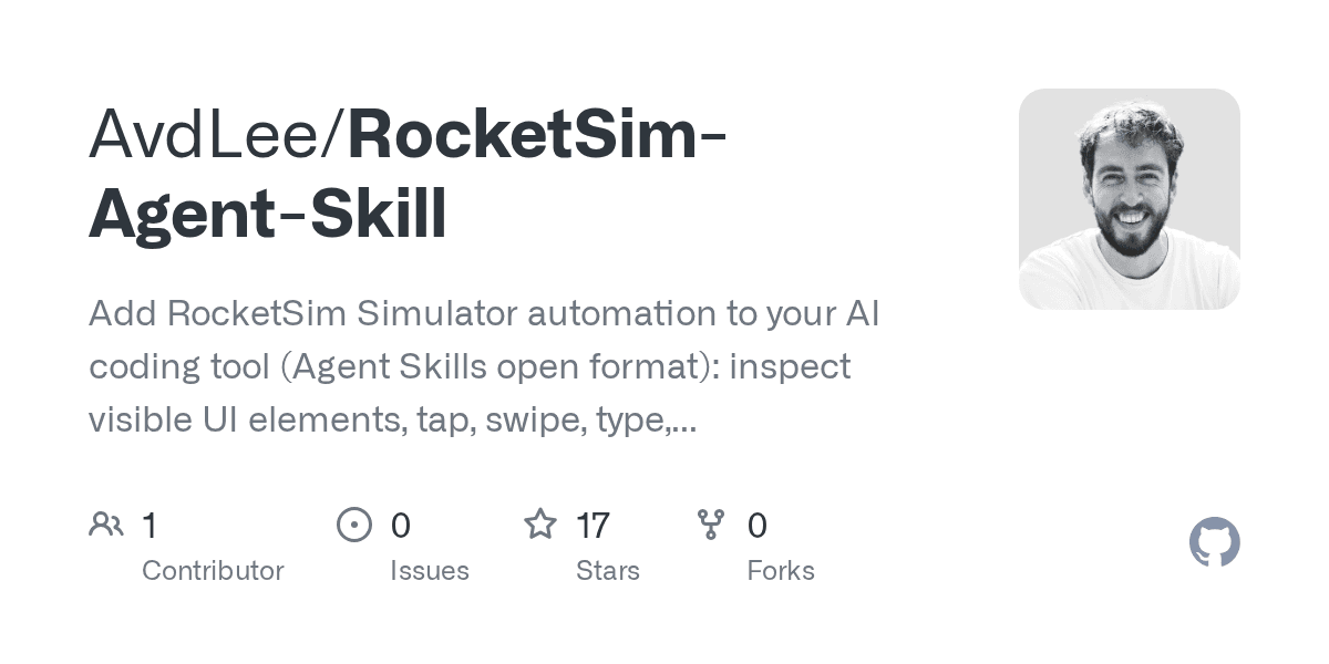 AvdLee/RocketSim-Agent-Skill