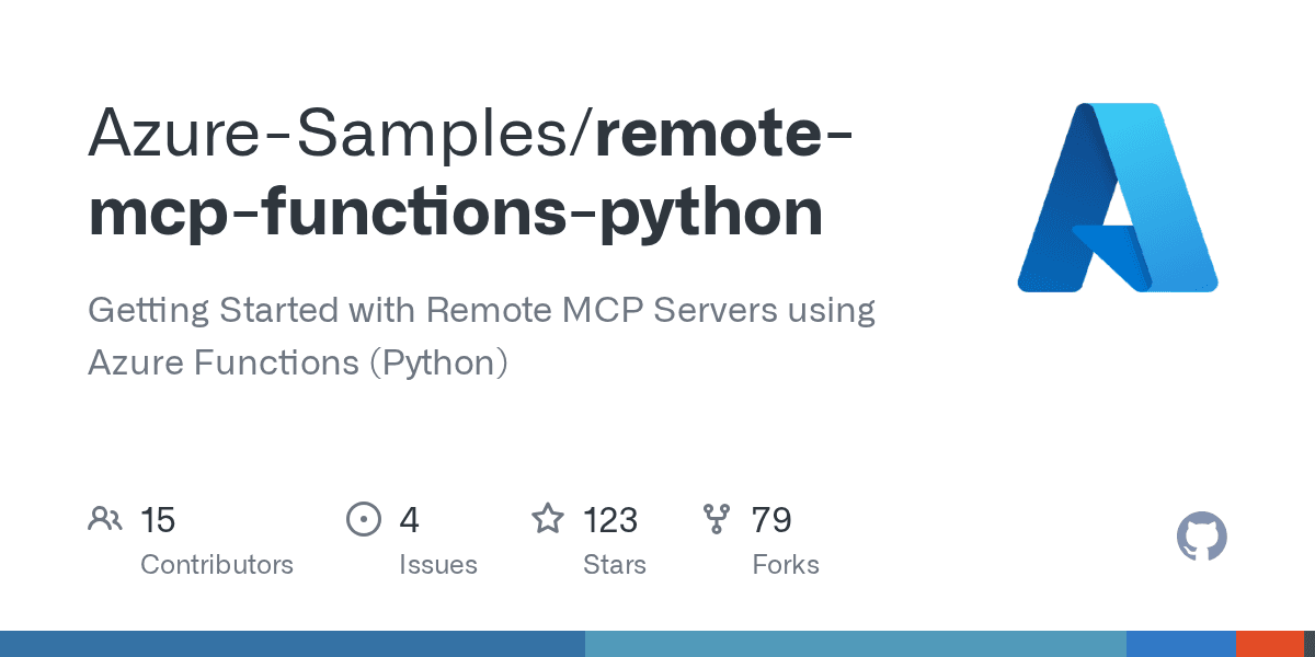 Azure-Samples/remote-mcp-functions-python