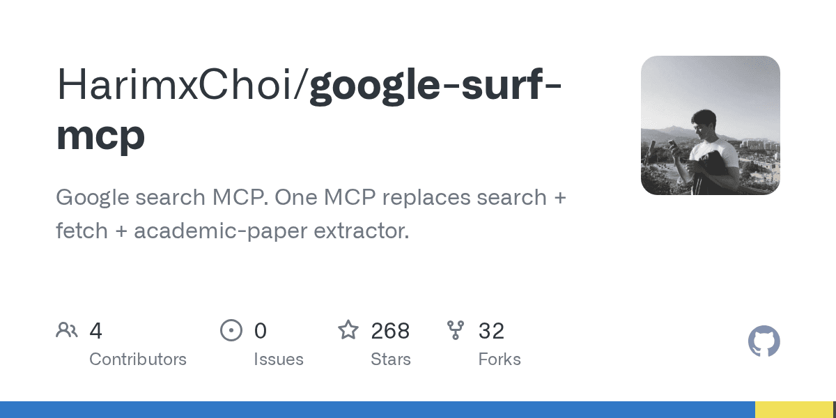 HarimxChoi/google-surf-mcp