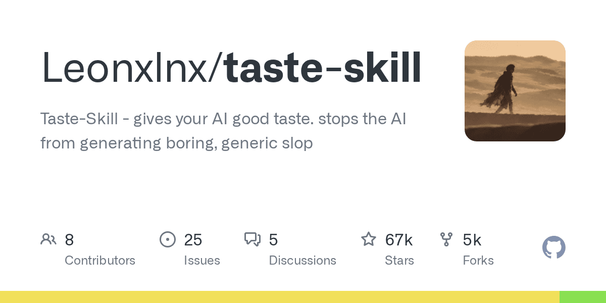 Leonxlnx/taste-skill