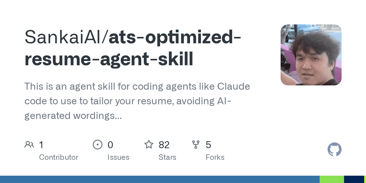 SankaiAI/ats-optimized-resume-agent-skill