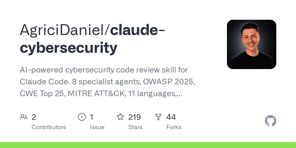 agricidaniel/claude-cybersecurity
