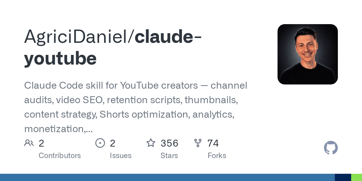 agricidaniel/claude-youtube