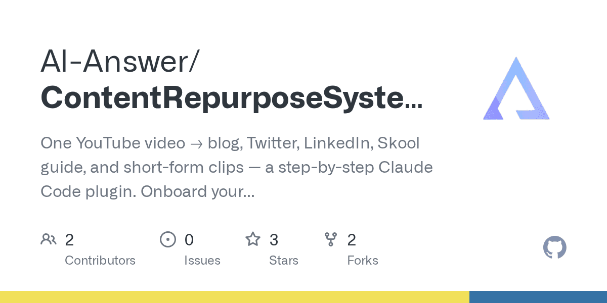 ai-answer/contentrepurposesystem