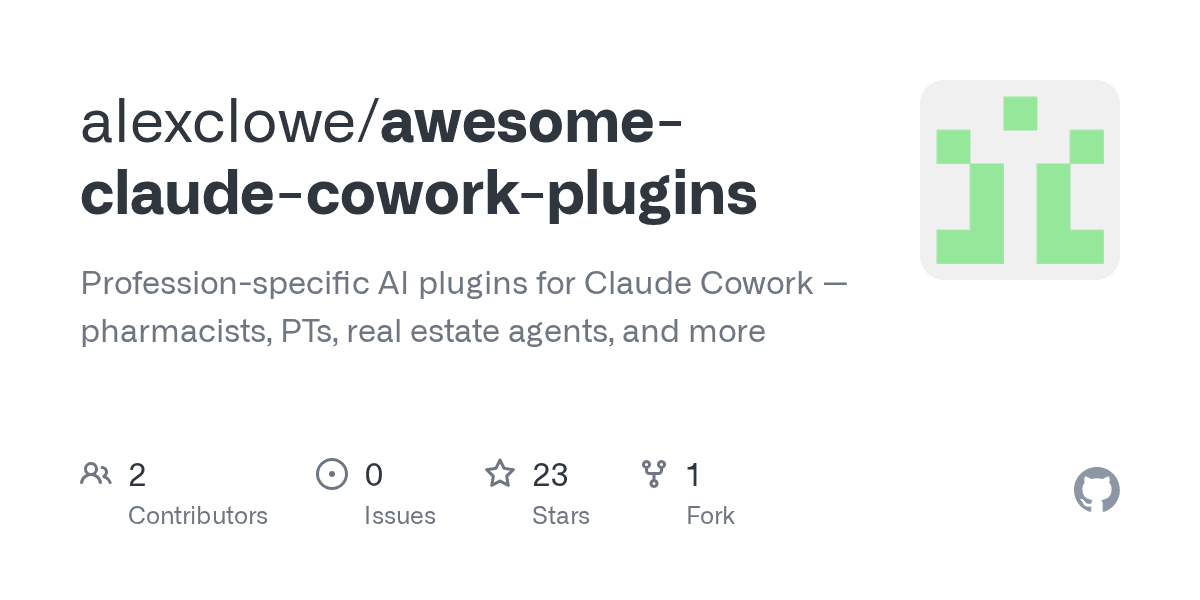 alexclowe/awesome-claude-cowork-plugins