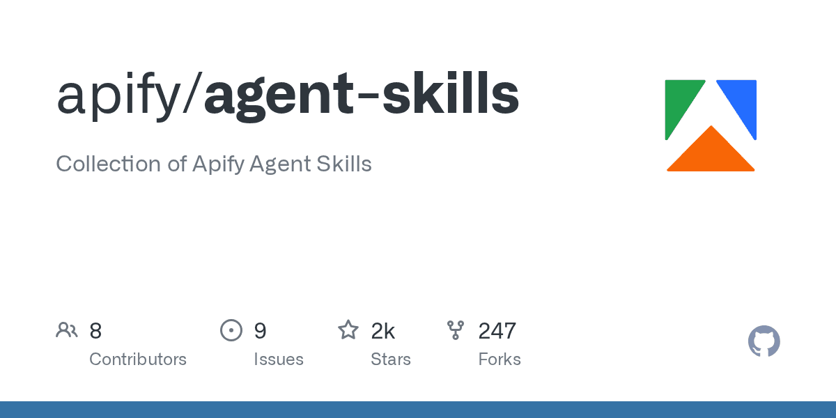 apify/agent-skills