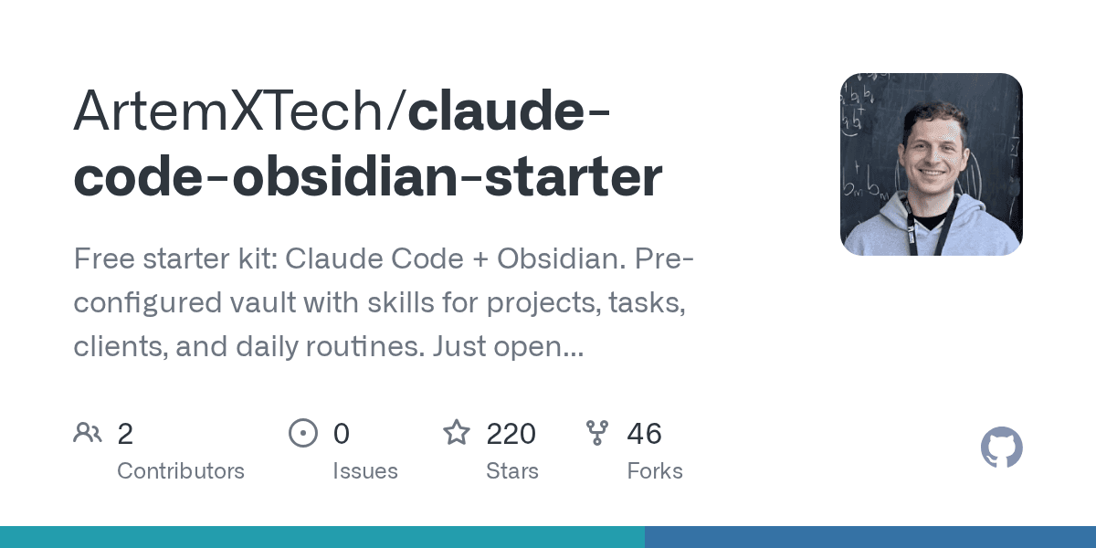 artemxtech/claude-code-obsidian-starter