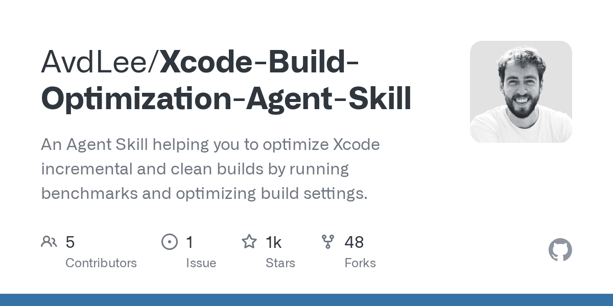 avdlee/xcode-build-optimization-agent-skill