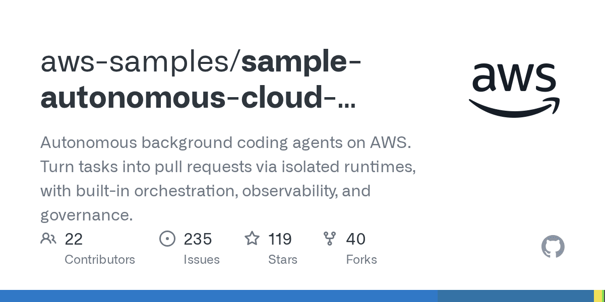 aws-samples/sample-autonomous-cloud-coding-agents
