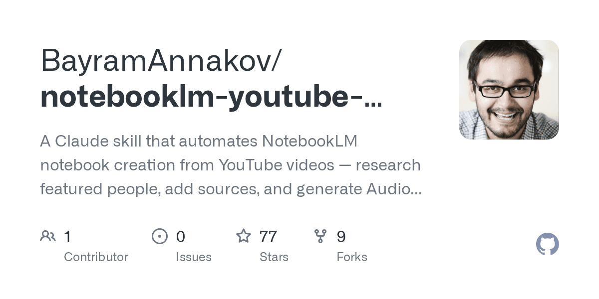 bayramannakov/notebooklm-youtube-skill
