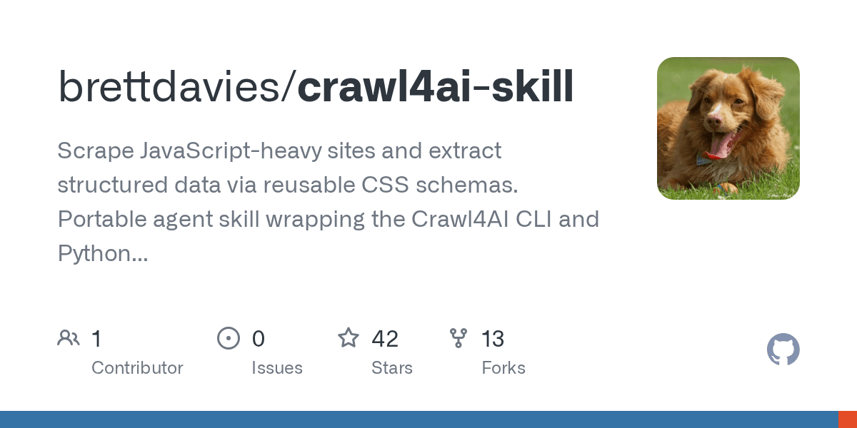 brettdavies/crawl4ai-skill