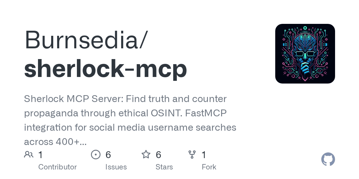 burnsedia/sherlock-mcp