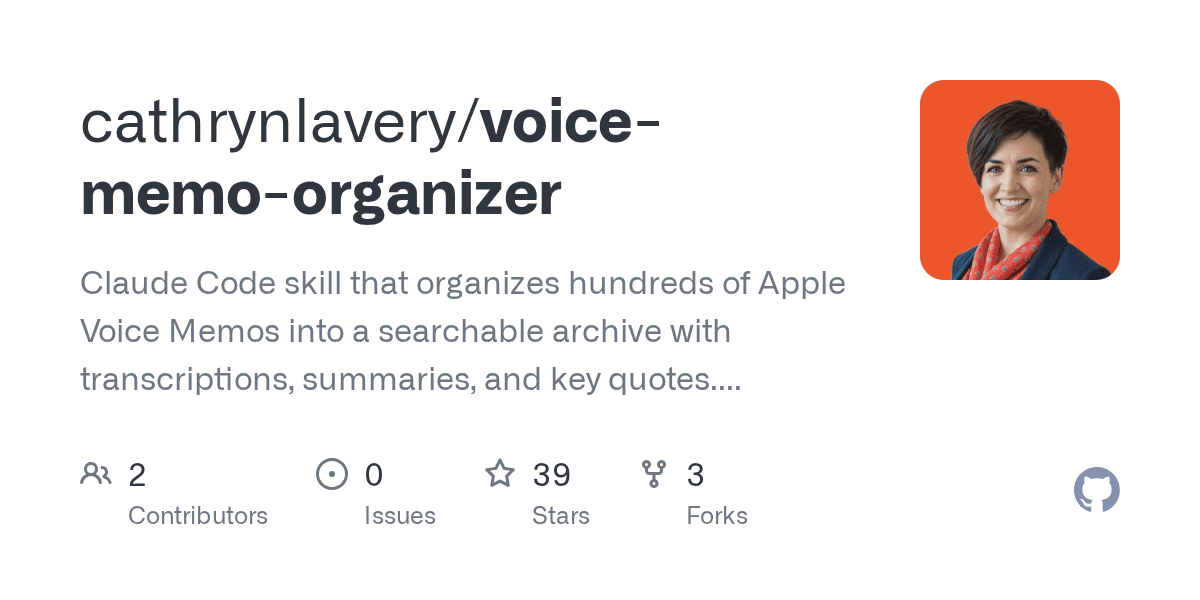 cathrynlavery/voice-memo-organizer