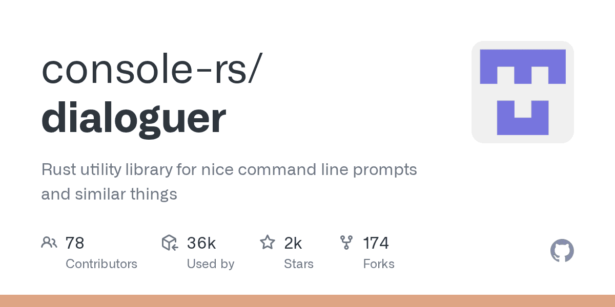 console-rs/dialoguer