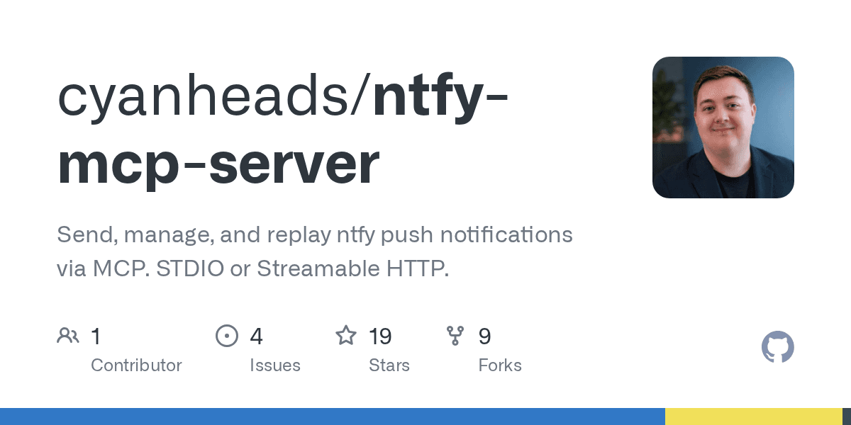 cyanheads/ntfy-mcp-server