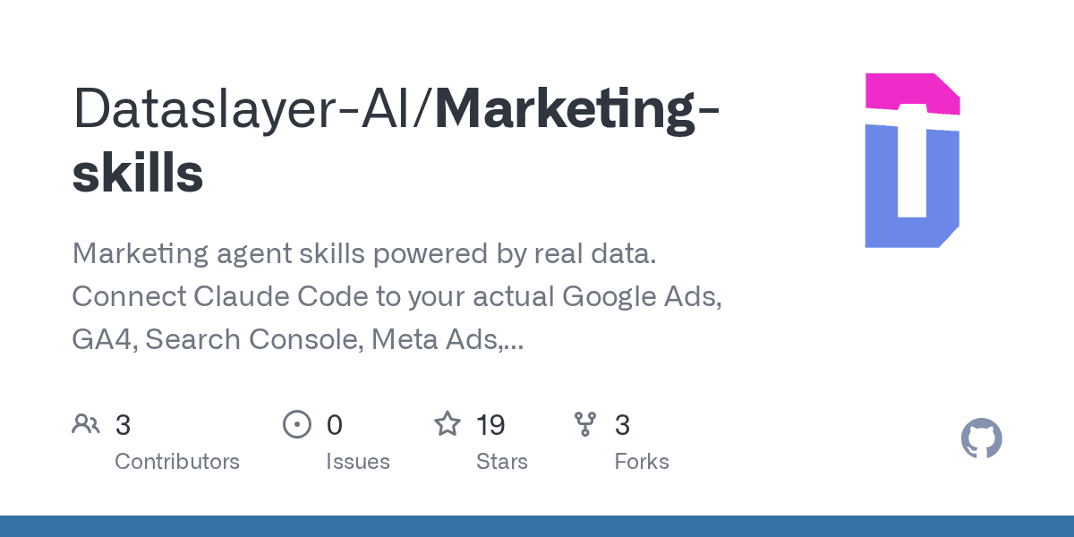 dataslayer-ai/marketing-skills