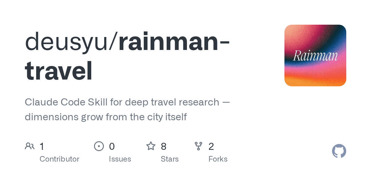 deusyu/rainman-travel