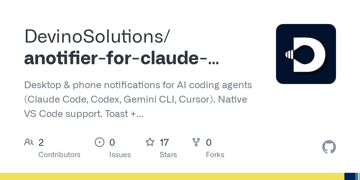 devinosolutions/anotifier-for-claude-codex-cursor