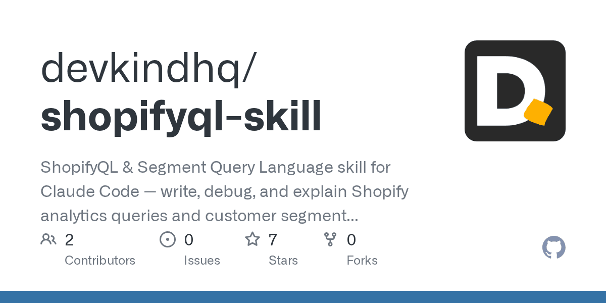 devkindhq/shopifyql-skill