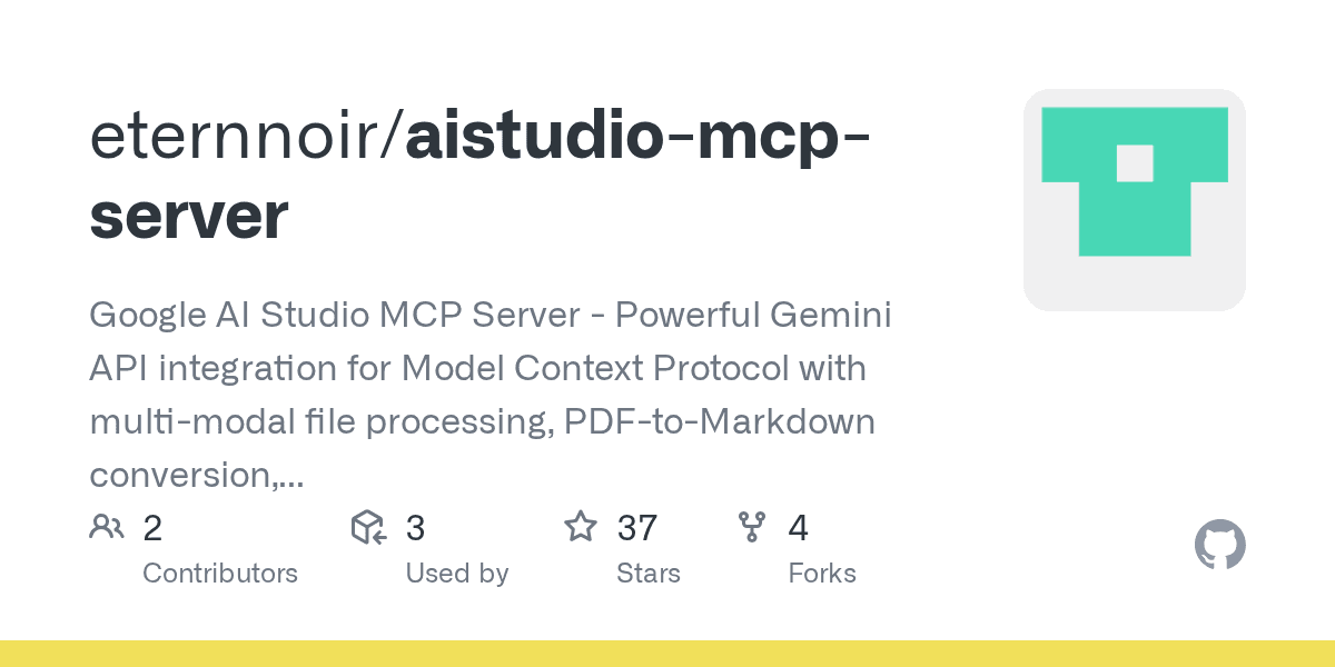 eternnoir/aistudio-mcp-server