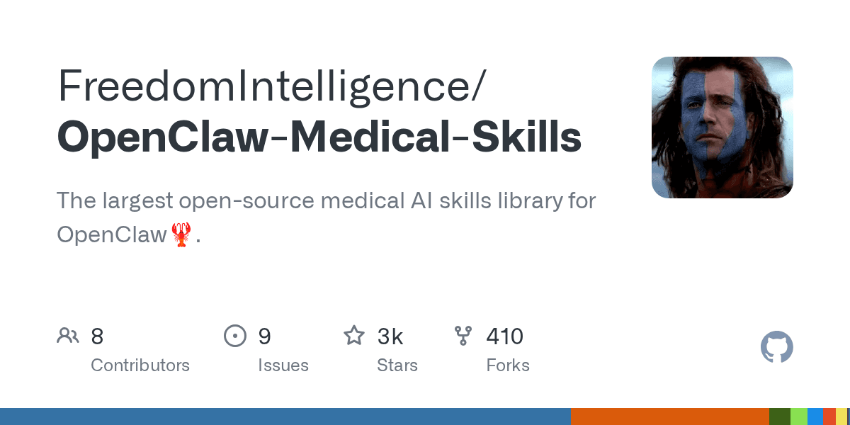 freedomintelligence/openclaw-medical-skills