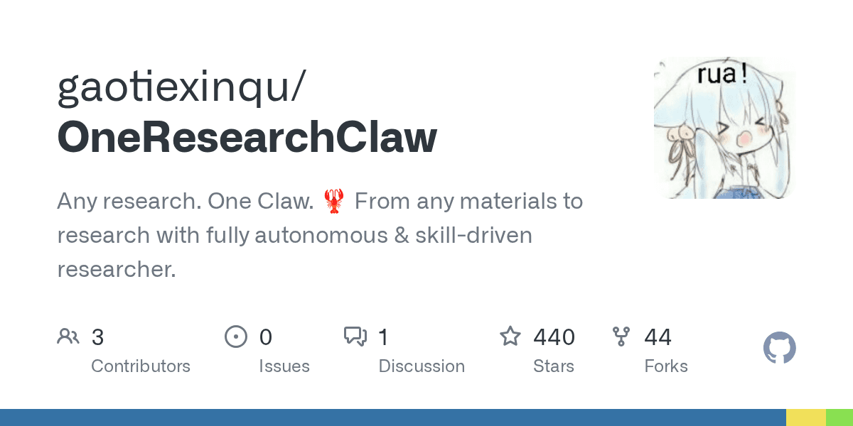 gaotiexinqu/oneresearchclaw