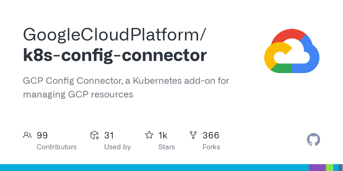 googlecloudplatform/k8s-config-connector
