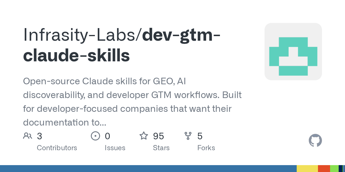 infrasity-labs/dev-gtm-claude-skills