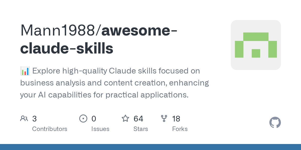mann1988/awesome-claude-skills