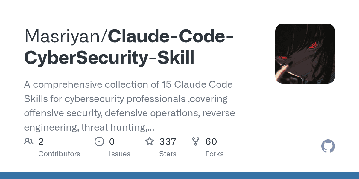 masriyan/claude-code-cybersecurity-skill