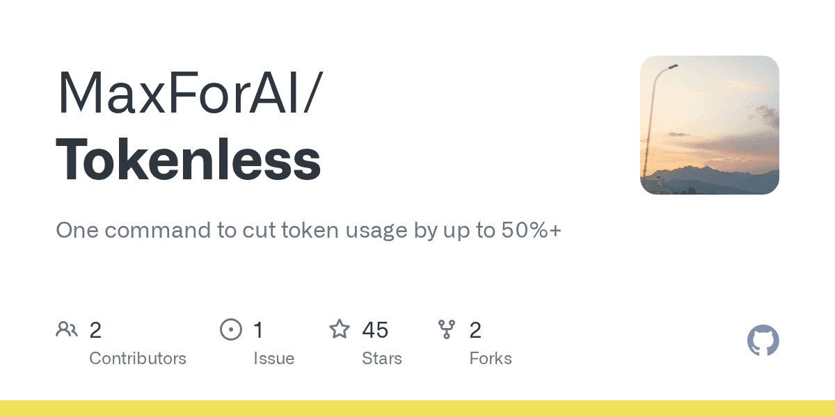 maxforai/tokenless
