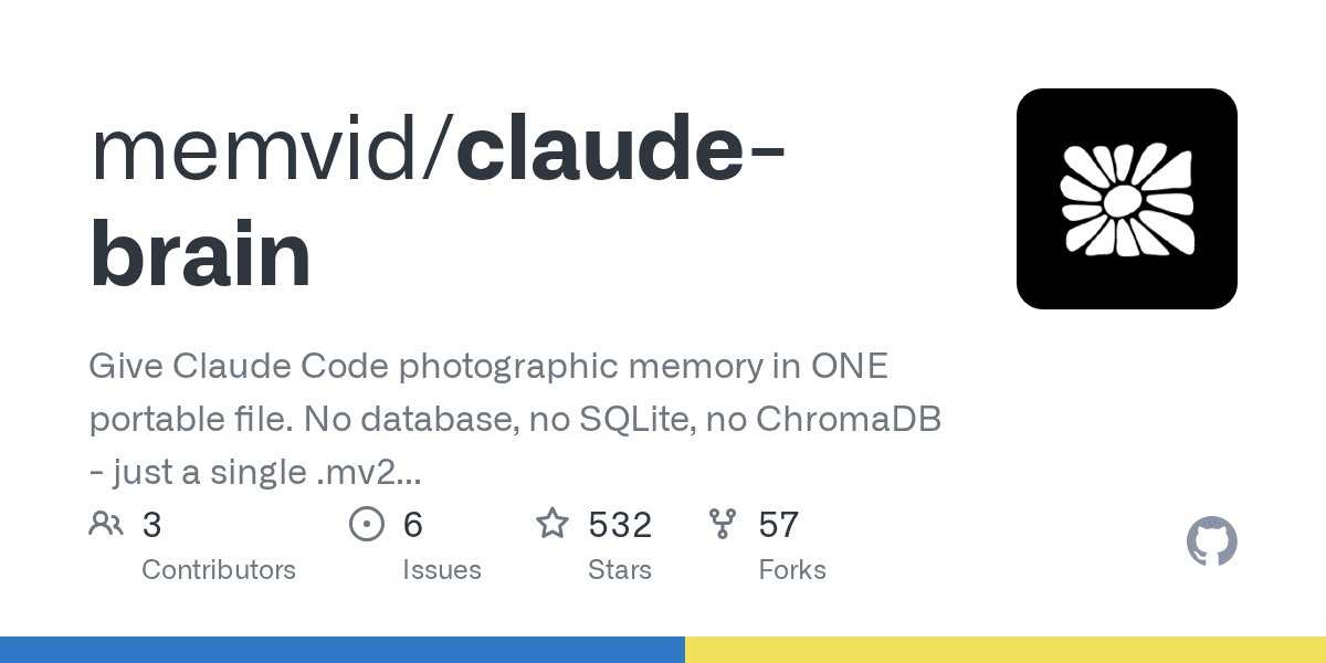 memvid/claude-brain