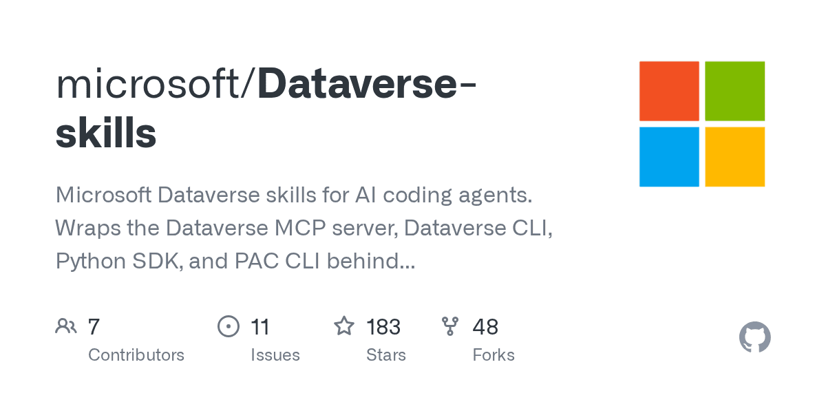 microsoft/Dataverse-skills