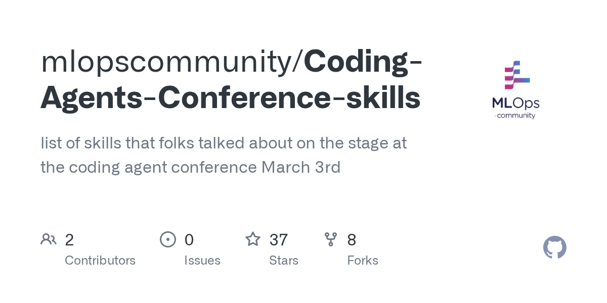 mlopscommunity/coding-agents-conference-skills