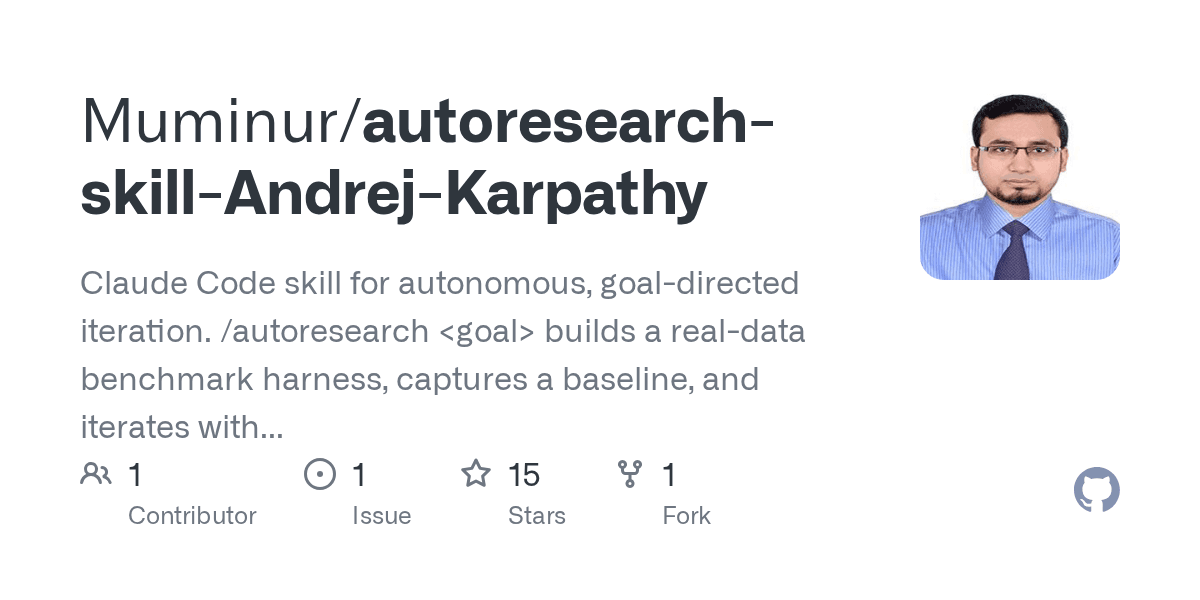 muminur/autoresearch-skill-andrej-karpathy