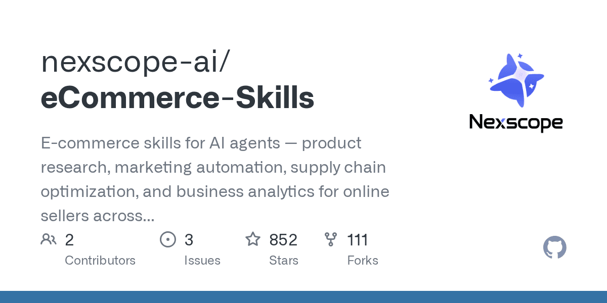 nexscope-ai/ecommerce-skills