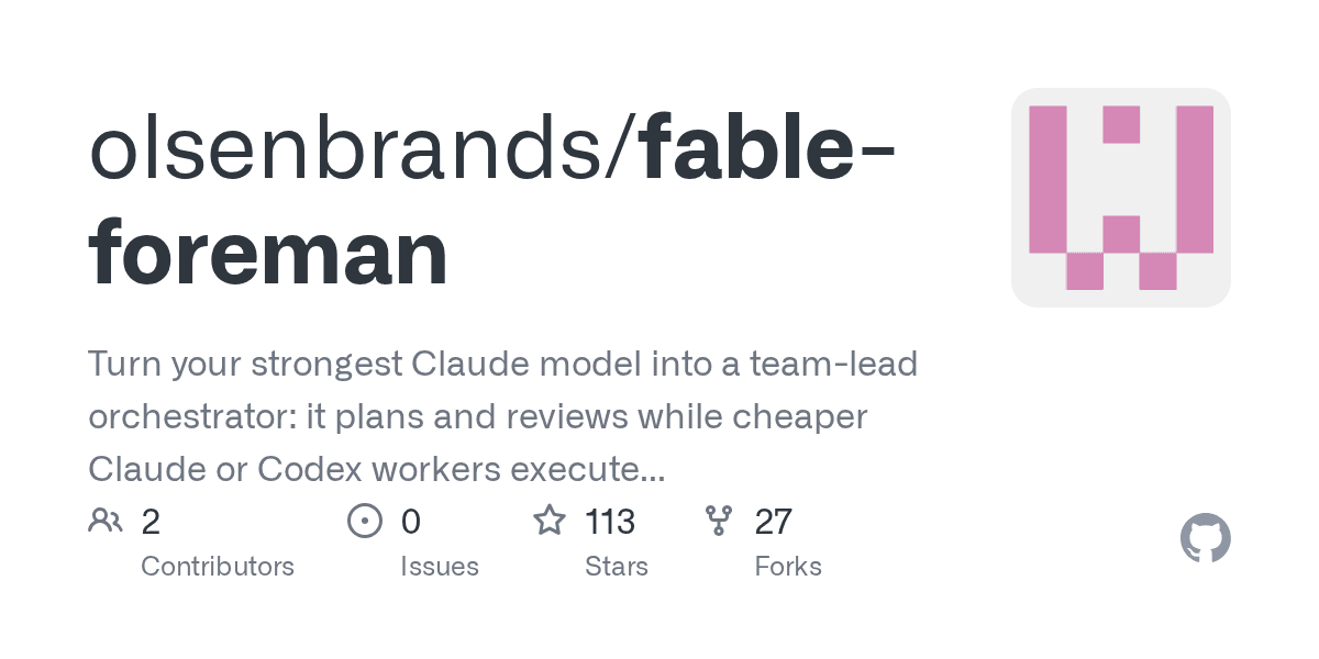 olsenbrands/fable-foreman