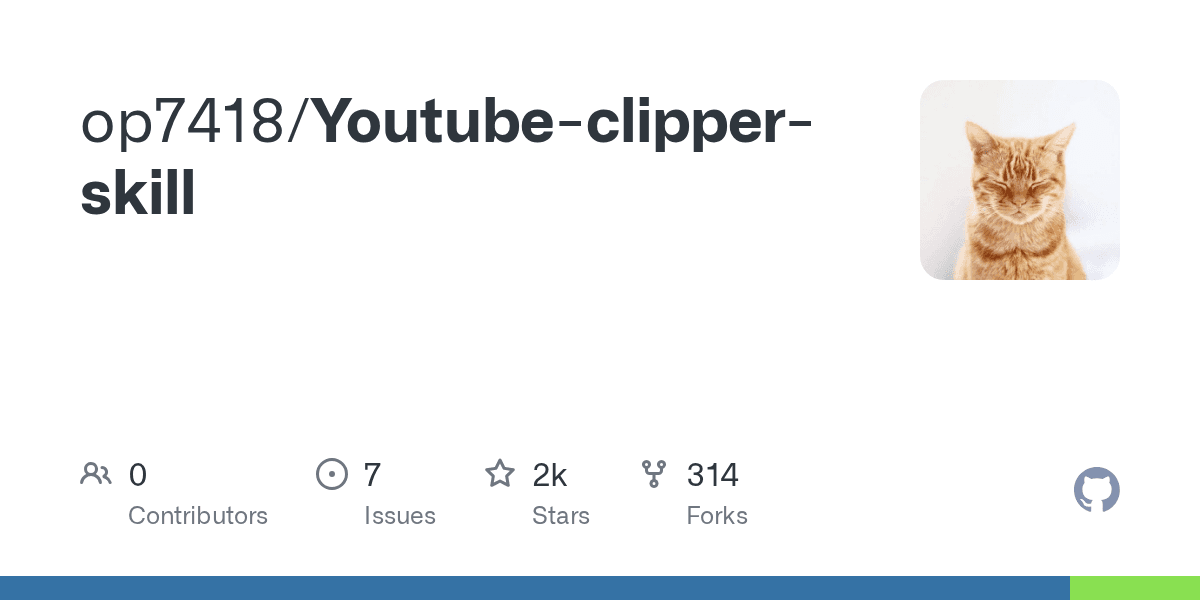 op7418/youtube-clipper-skill