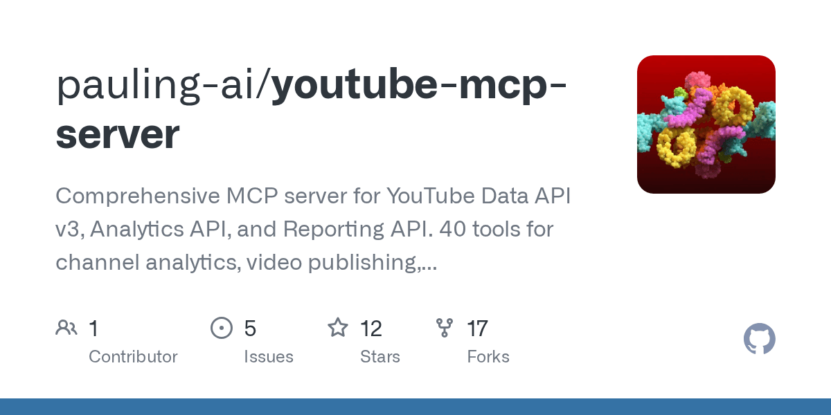 pauling-ai/youtube-mcp-server