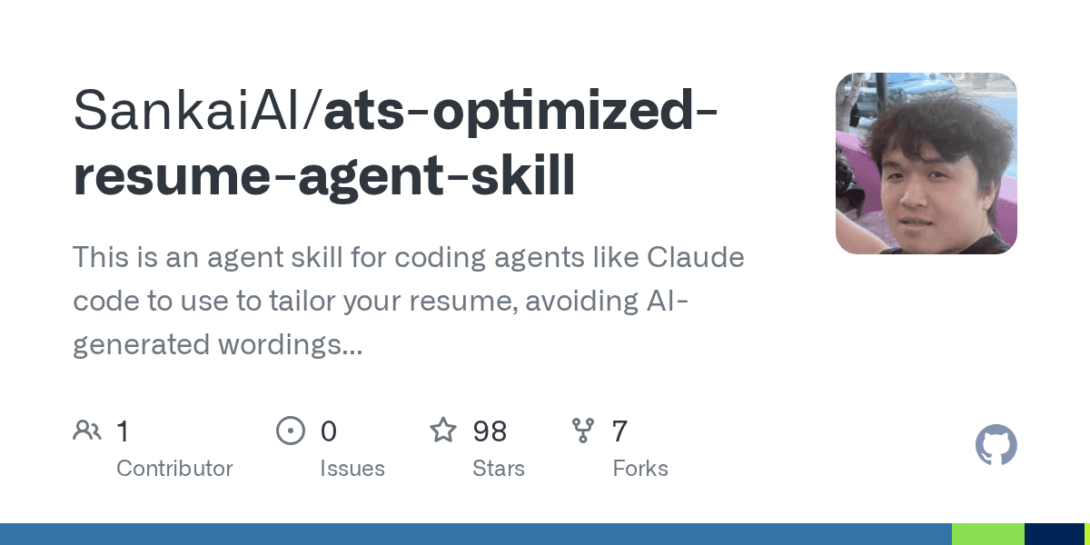 sankaiai/ats-optimized-resume-agent-skill