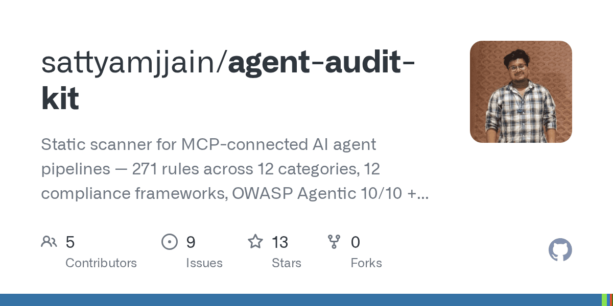 sattyamjjain/agent-audit-kit