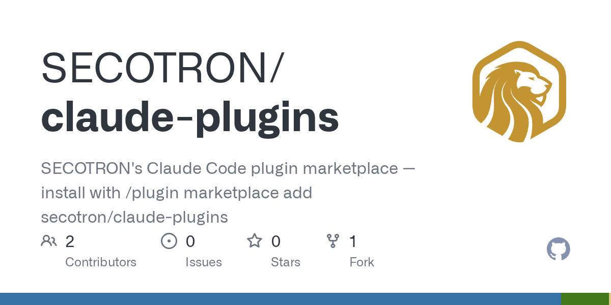 secotron/claude-plugins