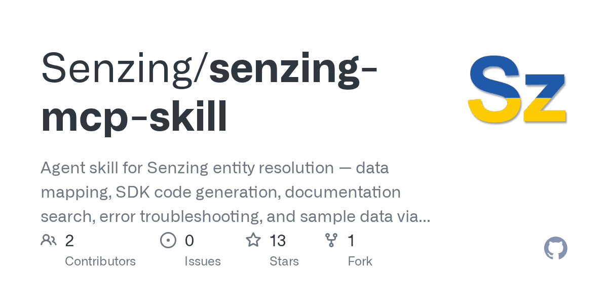 senzing/senzing-mcp-skill