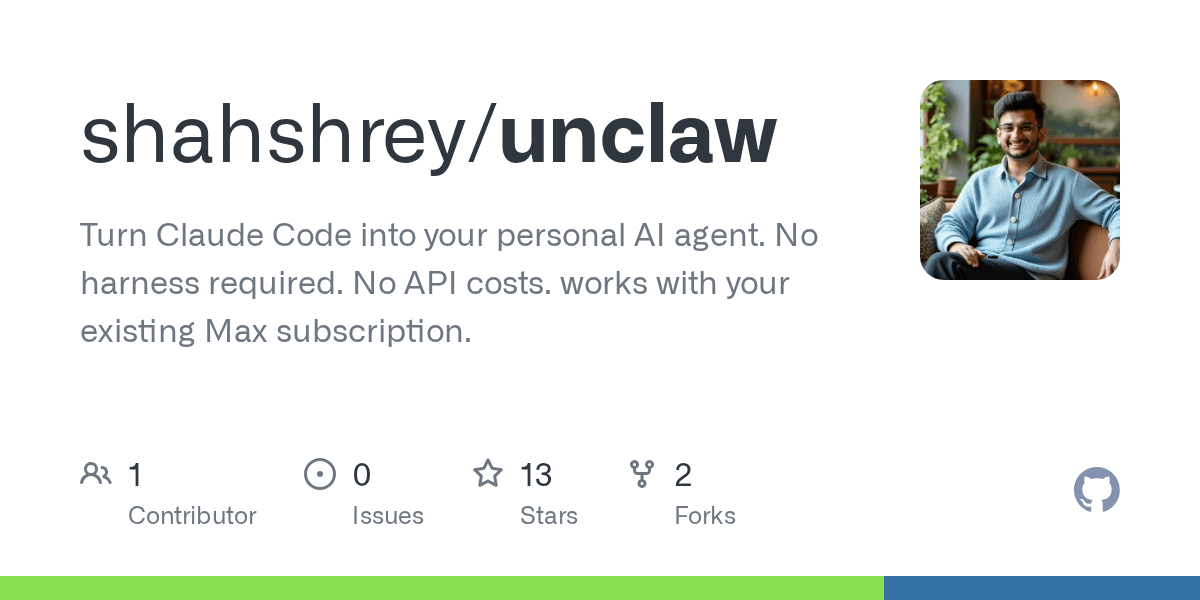 shahshrey/unclaw
