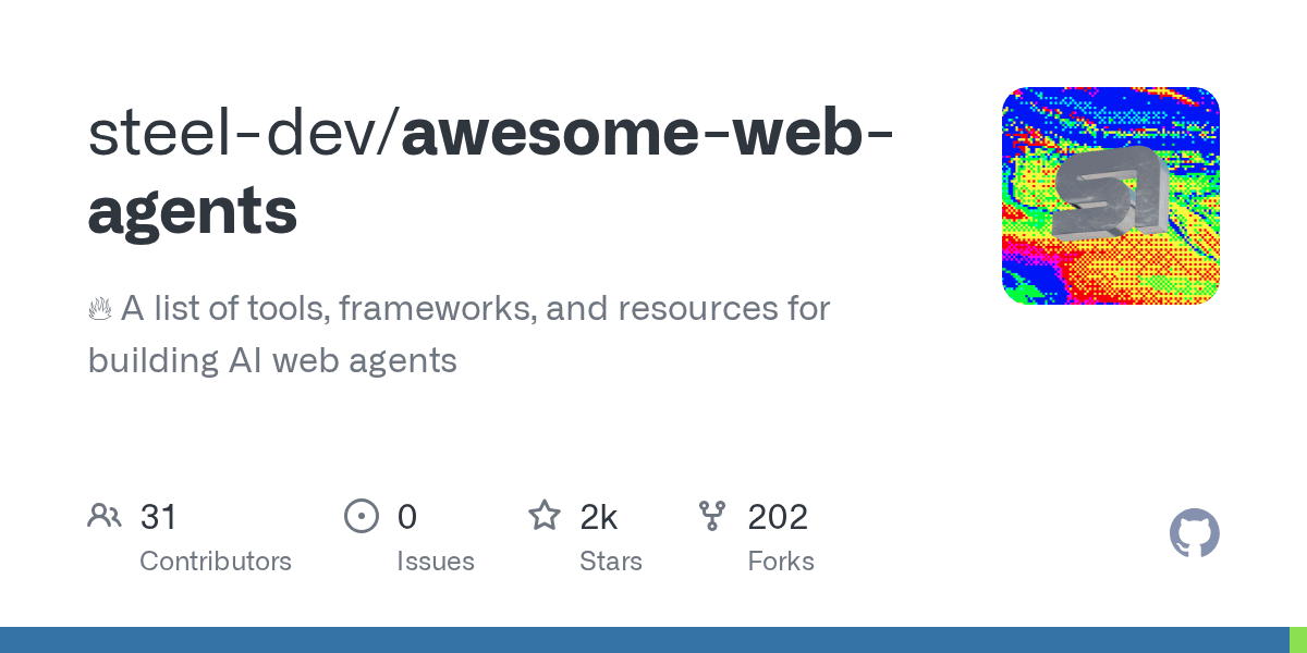 steel-dev/awesome-web-agents