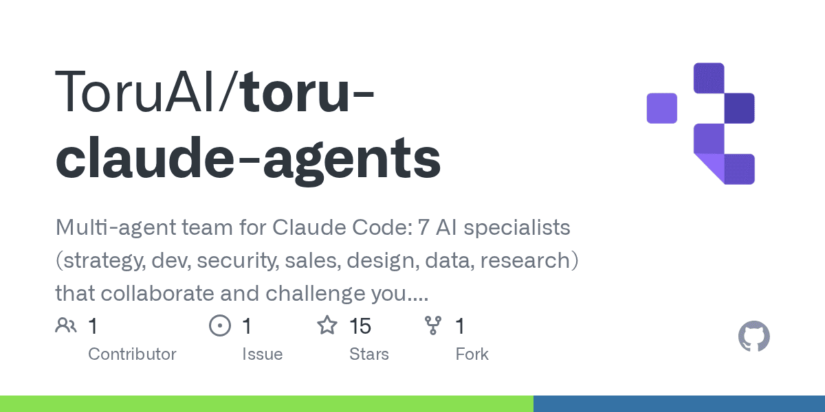 toruai/toru-claude-agents